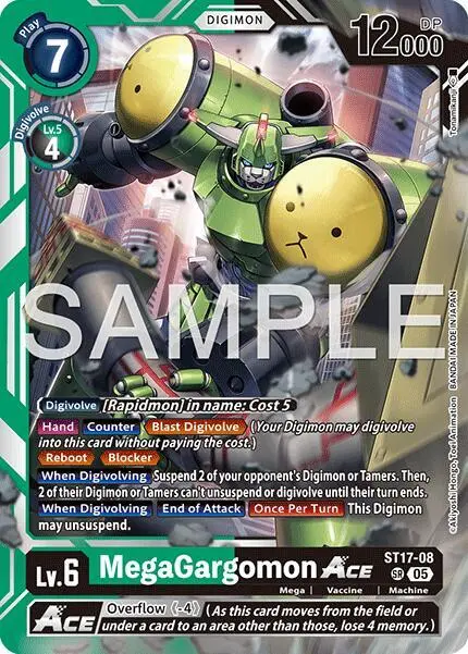 MegaGargomon ACE (Reprint) card art