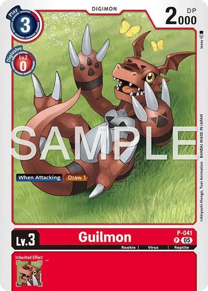 Guilmon - P-041 (Reprint) card art