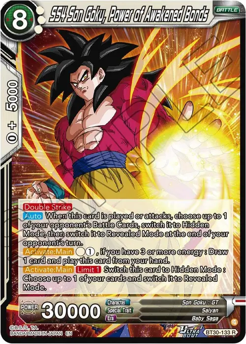 SS4 Son Goku, Power of Awakened Bonds card art