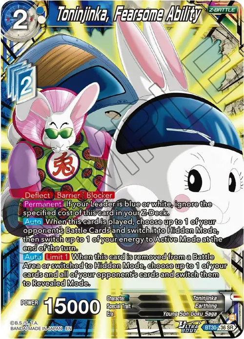Toninjinka, Fearsone Ability card art