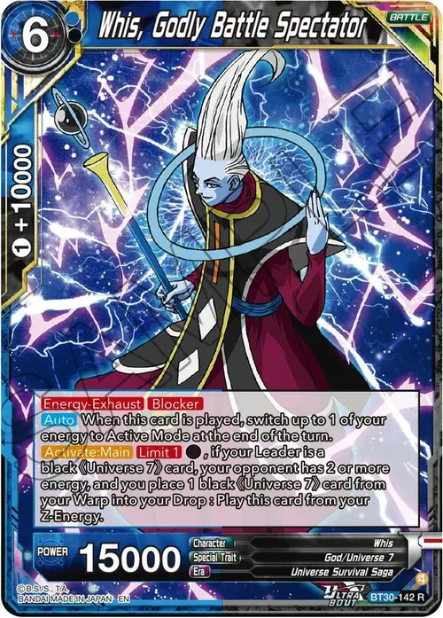Whis, Godly Battle Spectator card art