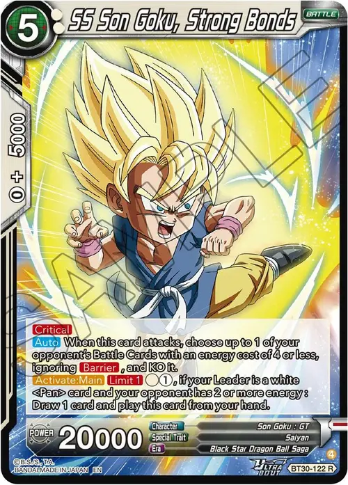 SS Son Goku, Strong Bonds card art