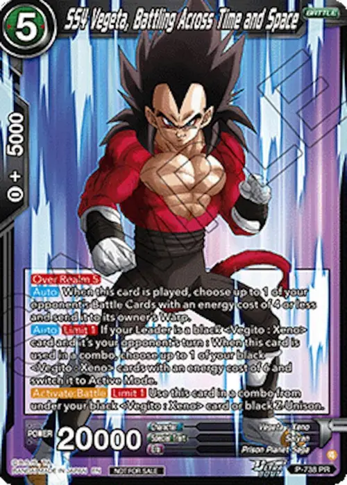 SS4 Vegeta, Battling Across Time and Space (Ultra-Bout Series Tournament Pack Vol.2) card art