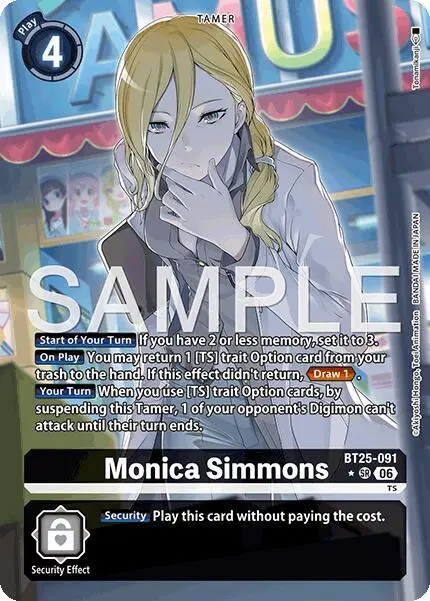 Monica Simmons (Alternate Art) card art