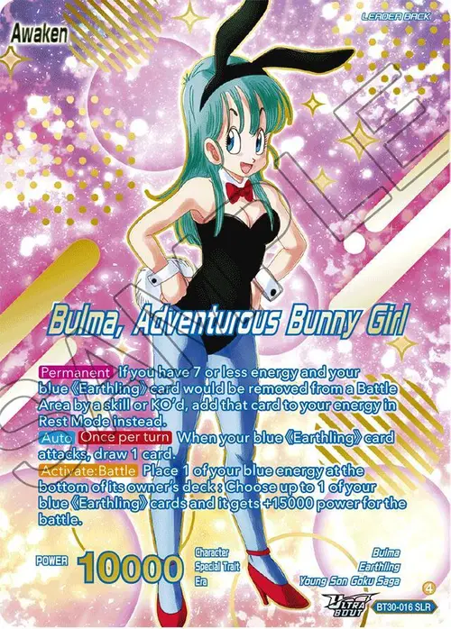 Bulma // Bulma, Adventurous Bunny Girl (SLR) card art