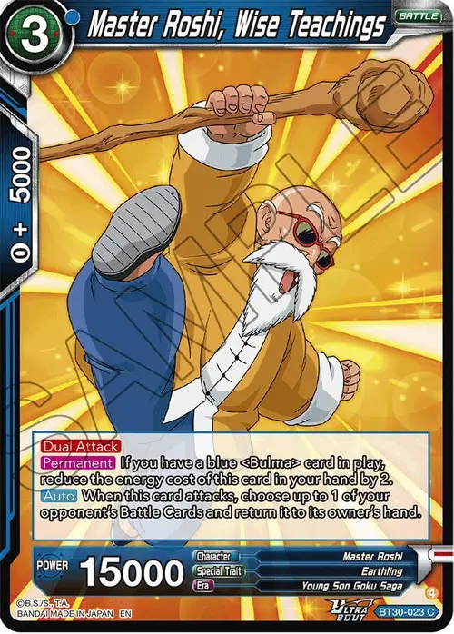Master Roshi, Wise Teachings card art