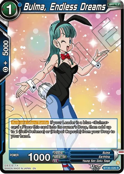 Bulma, Endless Dreams card art