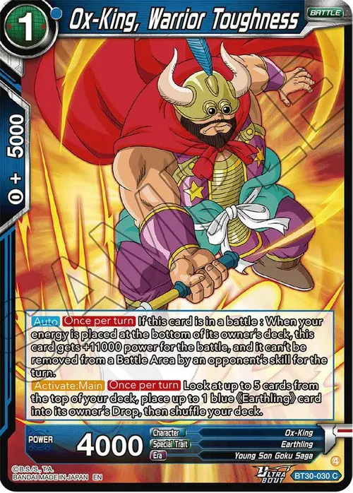 Ox-King, Warrior Toughness card art