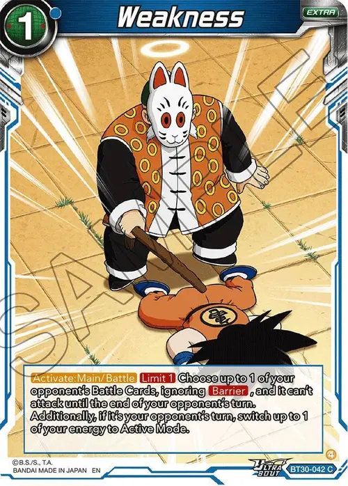 Weakness card art