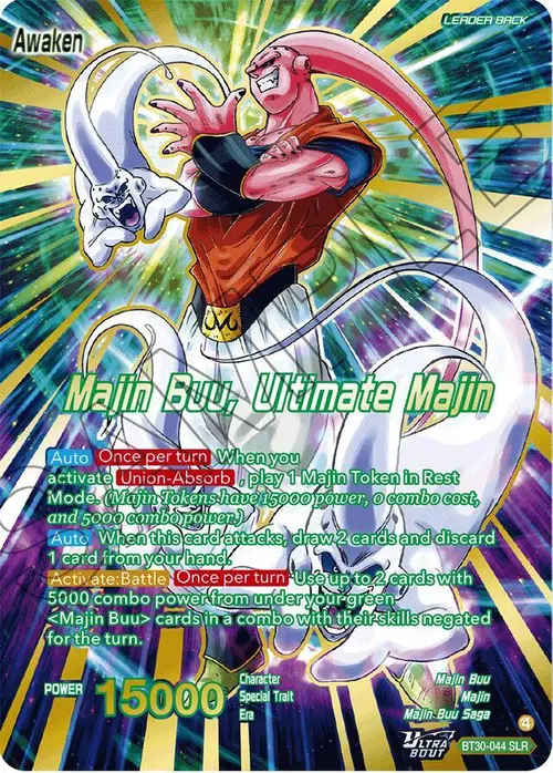 Majin Buu // Majin Buu, Ultimate Majin (SLR) card art