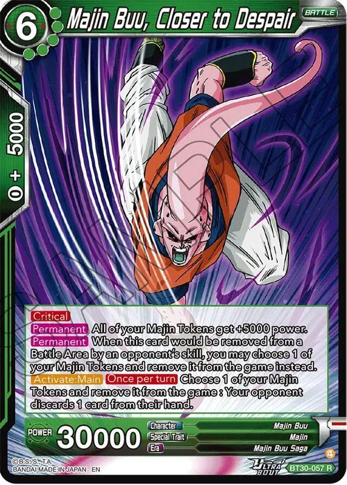 Majin Buu, Closer to Despair card art
