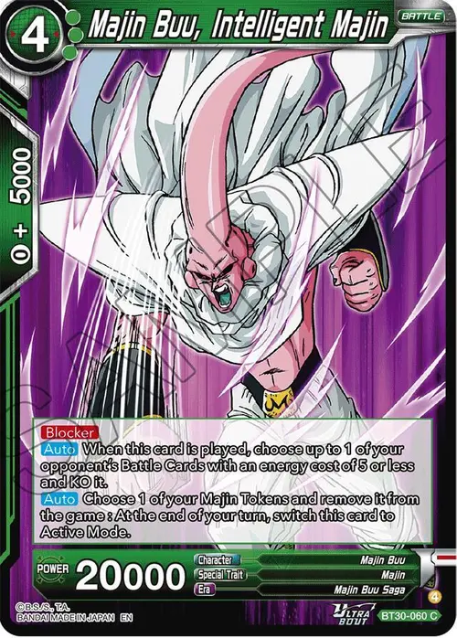 Majin Buu, Intelligent Majin card art