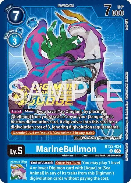 MarineBullmon (Judge Pack 9) card art