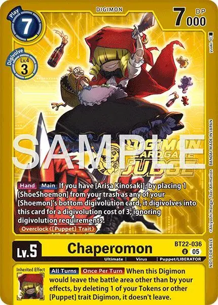 Chaperomon (Judge Pack 9) card art
