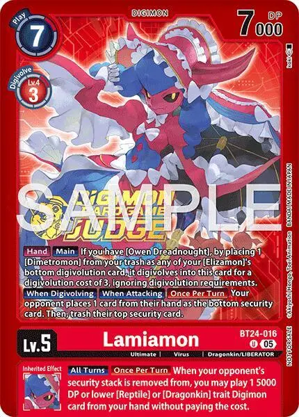 Lamiamon (Judge Pack 9) card art