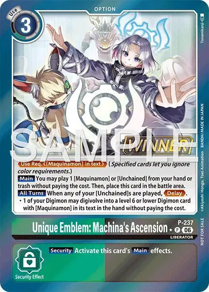 Unique Emblem: Machina's Ascension (Store Tournament 2026 Vol. 2 Winner Pack) card art