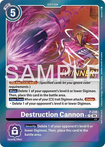 Destruction Cannon (Store Tournament 2026 Vol. 2 Winner Pack) card art