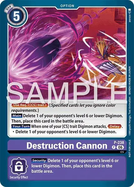 Destruction Cannon (Store Tournament 2026 Vol. 2 Participation Pack) card art