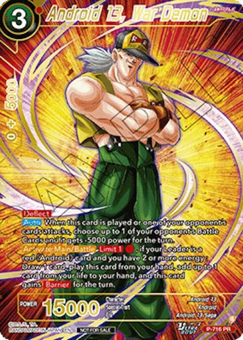 Android 13, War Demon (Gold-Stamped) card art