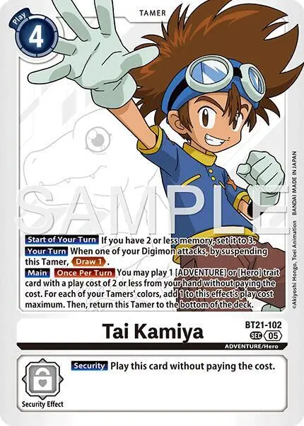 Tai Kamiya - BT21-102 (Reprint) card art