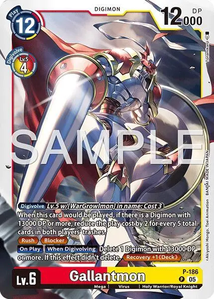 Gallantmon - P-186 (Reprint) card art