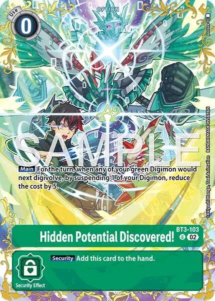 Hidden Potential Discovered! - BT3-103 (Alternate Art) card art