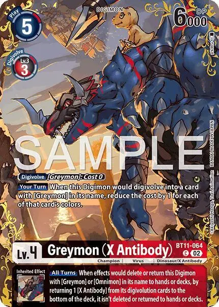 Greymon (X Antibody) - BT11-064 (Alternate Art) card art