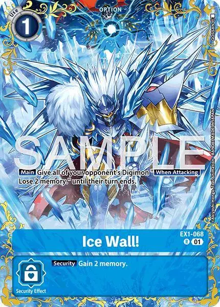 Ice Wall! - EX1-068 (Alternate Art) card art
