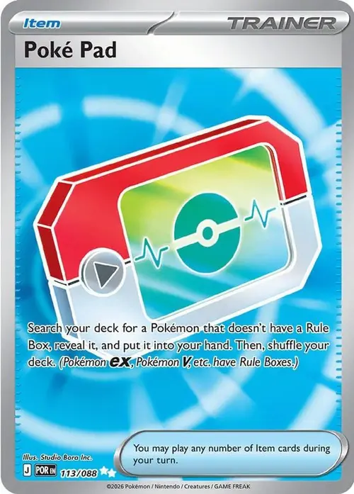 Poke Pad - 113/088 card art