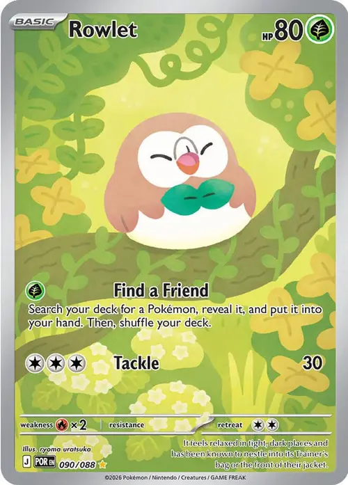 Rowlet - 090/088 card art