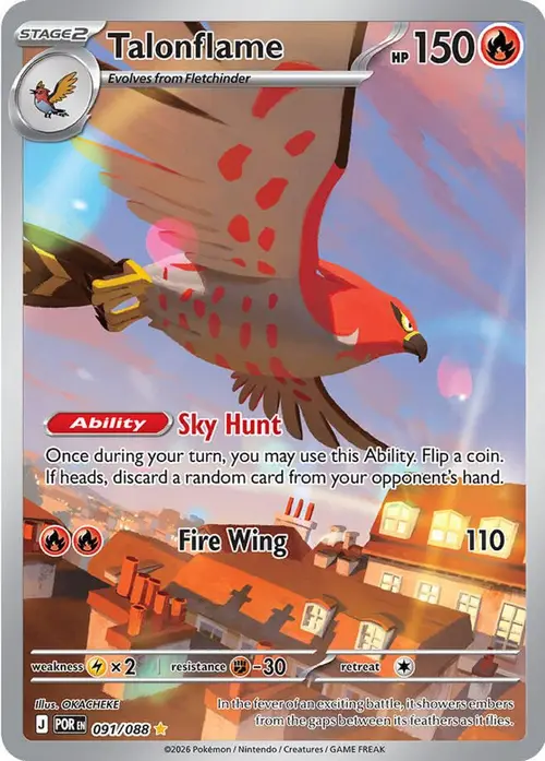 Talonflame - 091/088 card art
