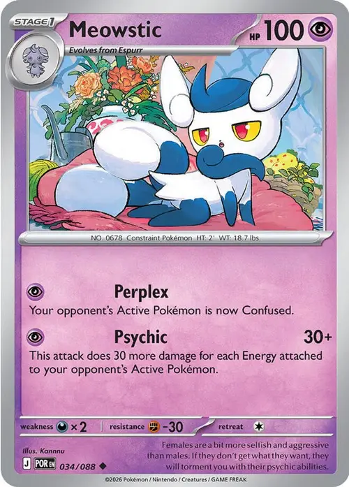 Meowstic card art