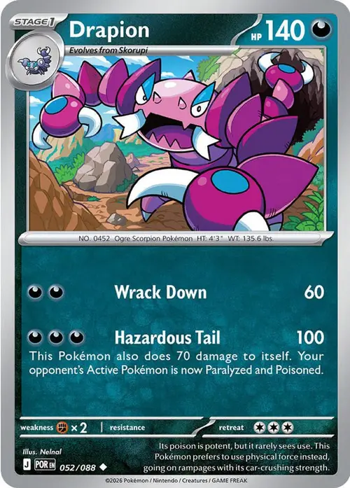 Drapion - 052/088 card art