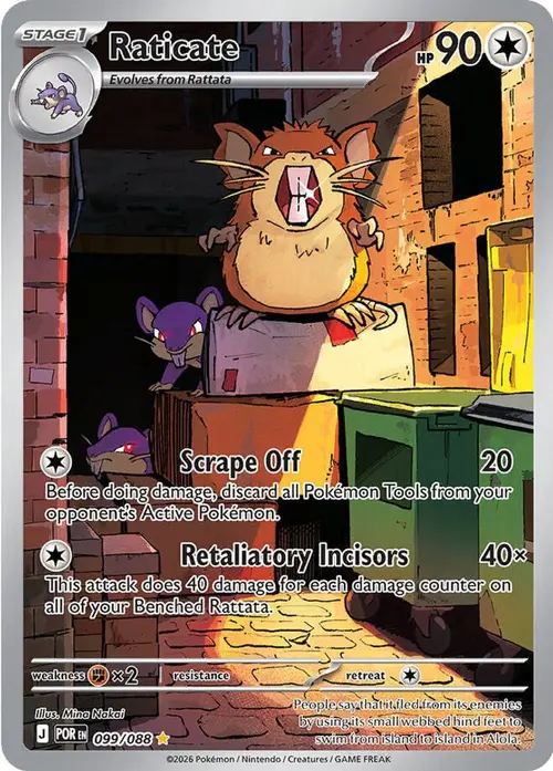 Raticate - 099/088 card art