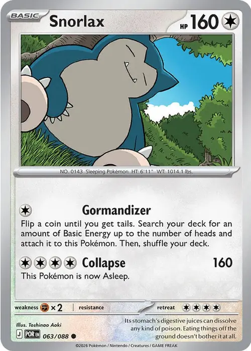 Snorlax card art