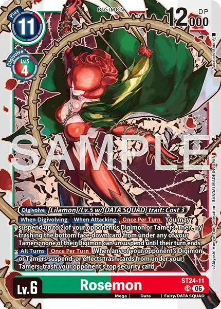 Rosemon card art