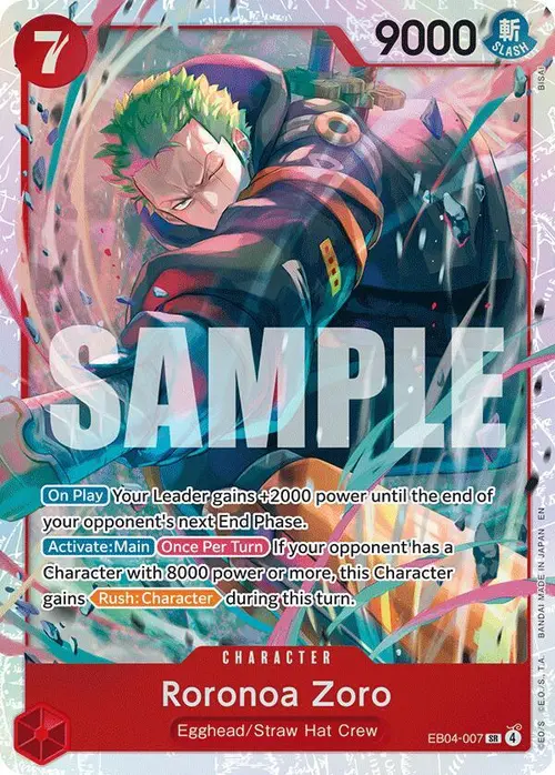 Roronoa Zoro (EB04-007) card art