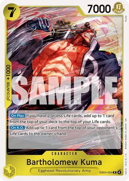 Bartholomew Kuma (EB04-054) card art