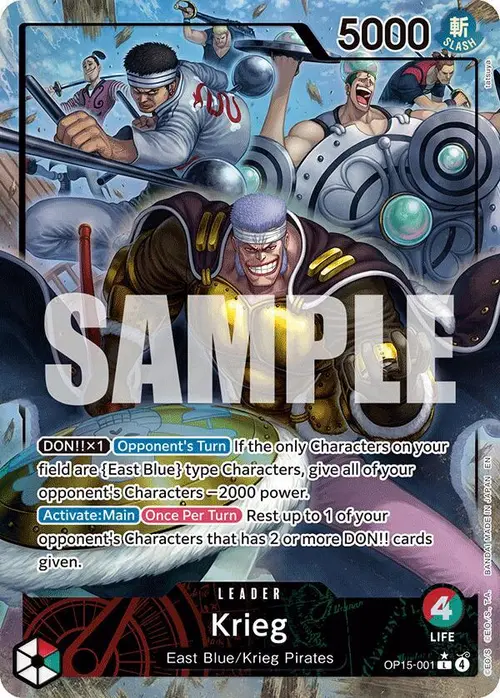 Krieg (OP15-001) (Alternate Art) card art