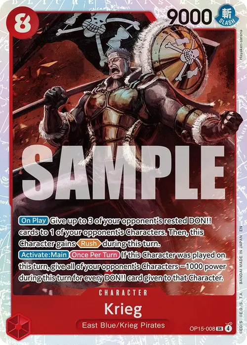 Krieg (OP15-008) card art