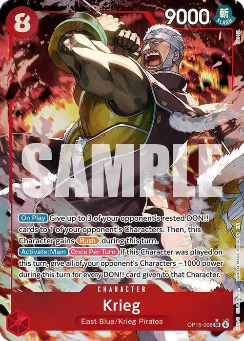 Krieg (OP15-008) (Alternate Art) card art