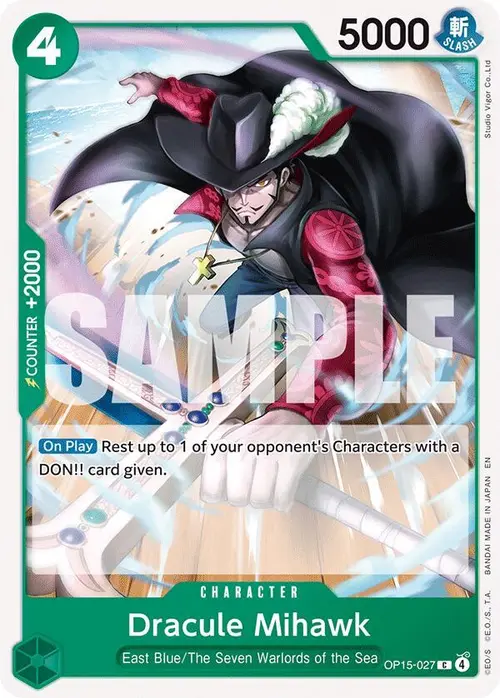 Dracule Mihawk card art