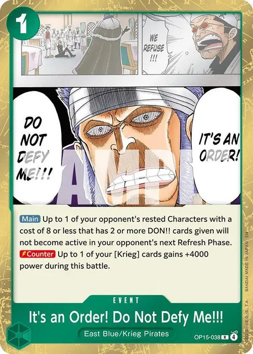 It's an Order! Do Not Defy Me!!! card art