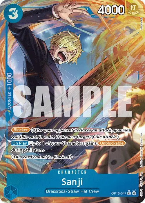 Sanji (OP15-047) (Alternate Art) card art