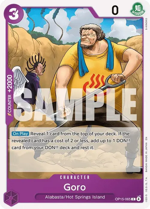 Goro card art
