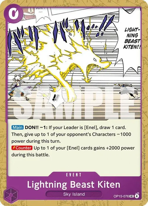 Lightning Beast Kiten card art