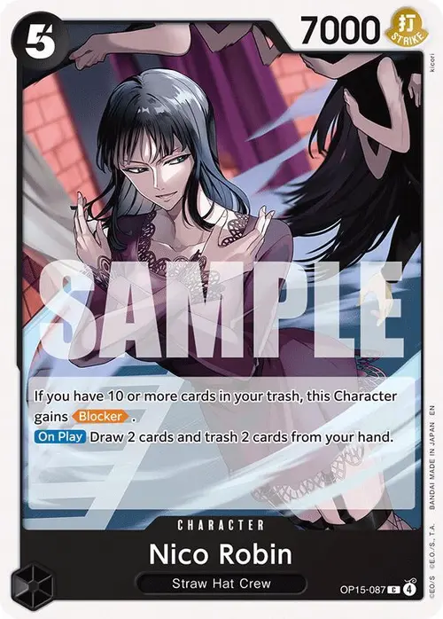 Nico Robin (OP15-087) card art
