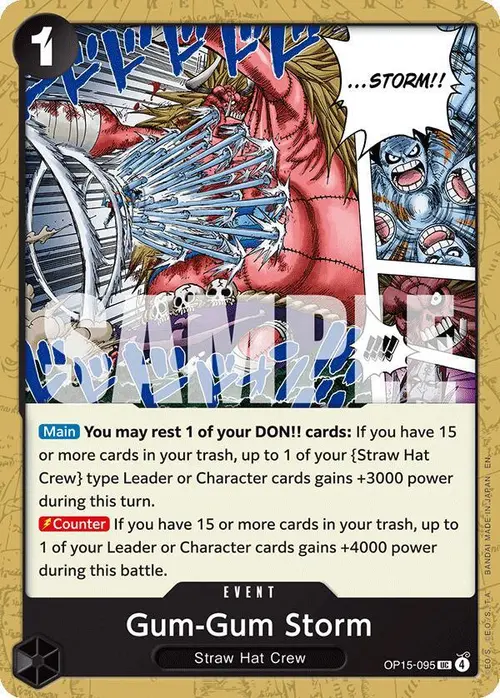 Gum-Gum Storm card art