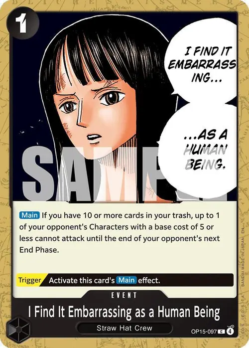 I Find It Embarrassing as a Human Being card art