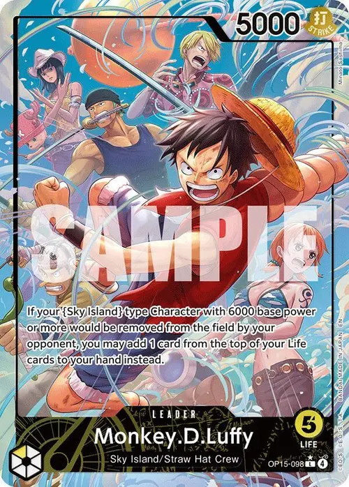 Monkey.D.Luffy (OP15-098) (Alternate Art) card art